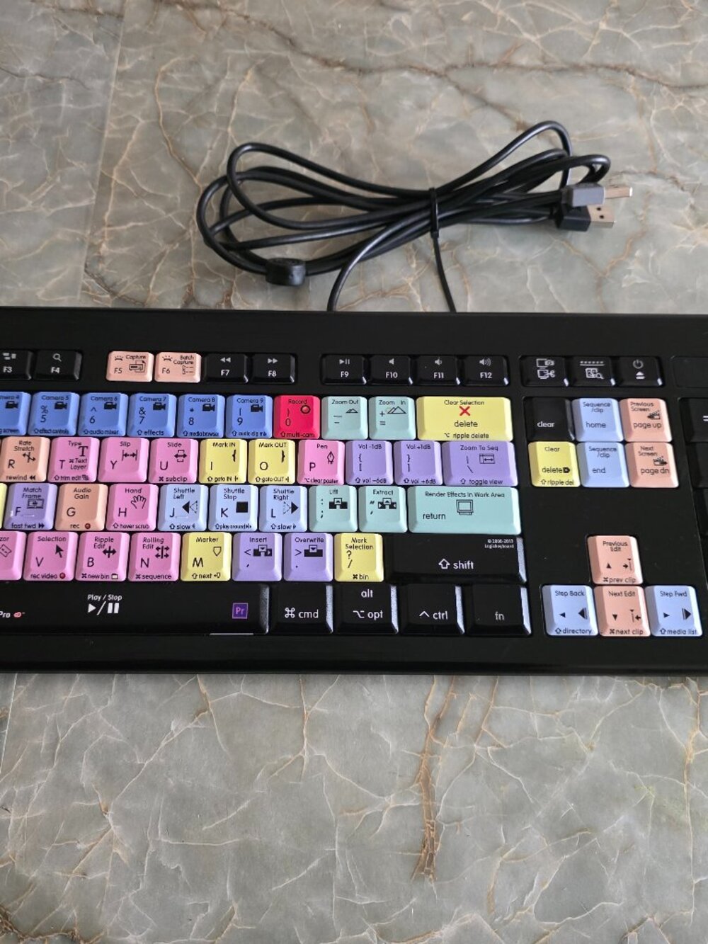 LogicKeyboard Premiere Pro Shortcut Keyboard Backlit Wired